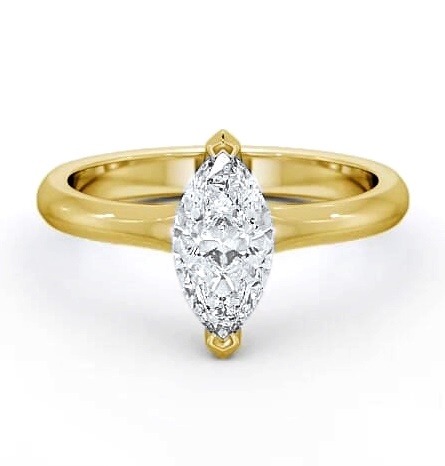 Marquise Diamond 2 Prong Engagement Ring 9K Yellow Gold Solitaire ENMA2_YG_THUMB1