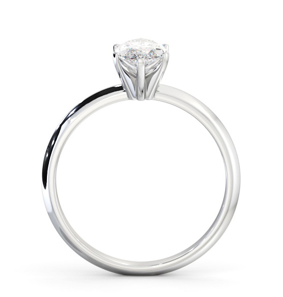 Marquise Diamond Knife Edge Band Engagement Ring 18K White Gold Solitaire ENMA30_WG_THUMB1 