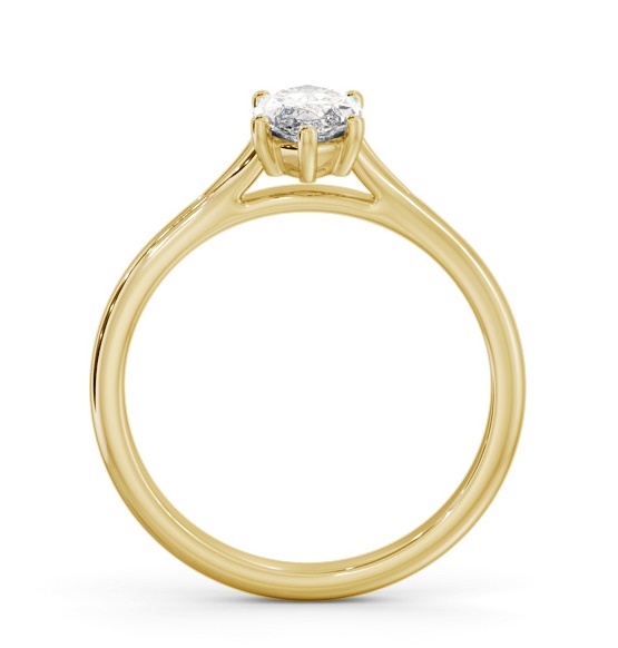 Marquise Diamond Floating Head Design Engagement Ring 18K Yellow Gold Solitaire ENMA31_YG_THUMB1