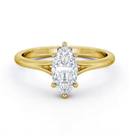 Marquise Diamond Floating Head Design Ring 9K Yellow Gold Solitaire ENMA31_YG_THUMB2 