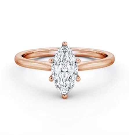 Marquise Diamond Classic 6 Prong Ring 18K Rose Gold Solitaire ENMA32_RG_THUMB1