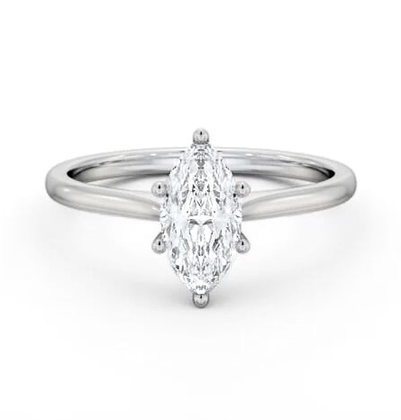 Marquise Diamond Classic 6 Prong Engagement Ring Palladium Solitaire ENMA32_WG_THUMB2 