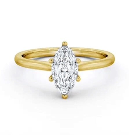 Marquise Diamond Classic 6 Prong Ring 18K Yellow Gold Solitaire ENMA32_YG_THUMB1