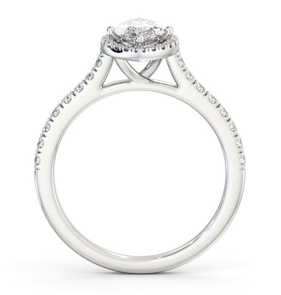Halo Marquise Diamond Classic Engagement Ring 18K White Gold ENMA33_WG_THUMB1 