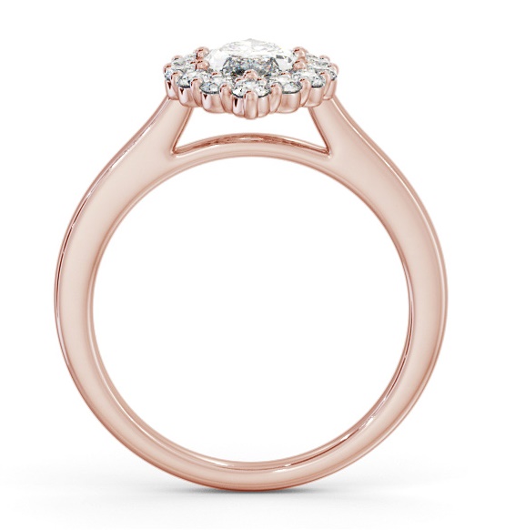 Halo Marquise Diamond Elegant Style Engagement Ring 9K Rose Gold ENMA34_RG_THUMB1 