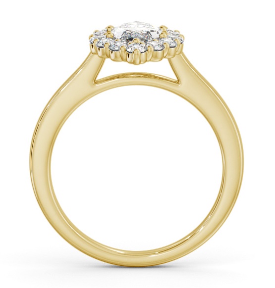Halo Marquise Diamond Elegant Style Engagement Ring 9K Yellow Gold ENMA34_YG_THUMB1 
