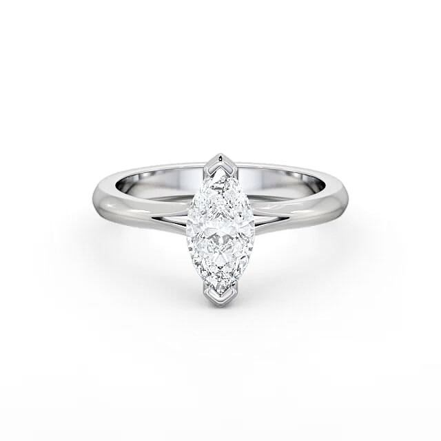 Marquise Diamond Engagement Ring 9K White Gold Solitaire - Arianah ENMA3_WG_HAND
