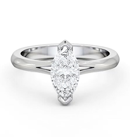 Marquise Diamond 2 Prong Engagement Ring Platinum Solitaire ENMA3_WG_THUMB1