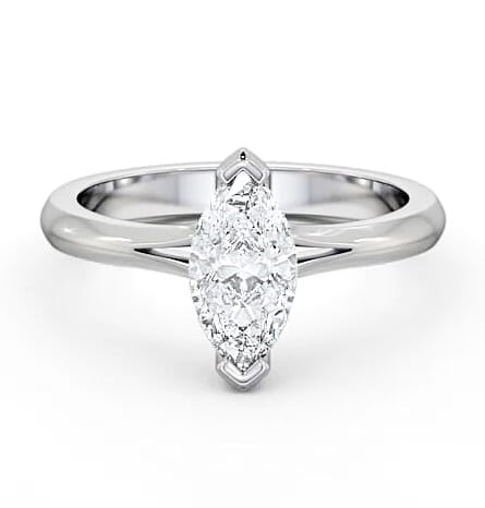 Marquise Diamond 2 Prong Engagement Ring Platinum Solitaire ENMA3_WG_THUMB2 