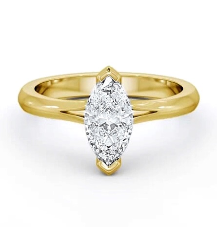 Marquise Diamond 2 Prong Engagement Ring 18K Yellow Gold Solitaire ENMA3_YG_THUMB2 