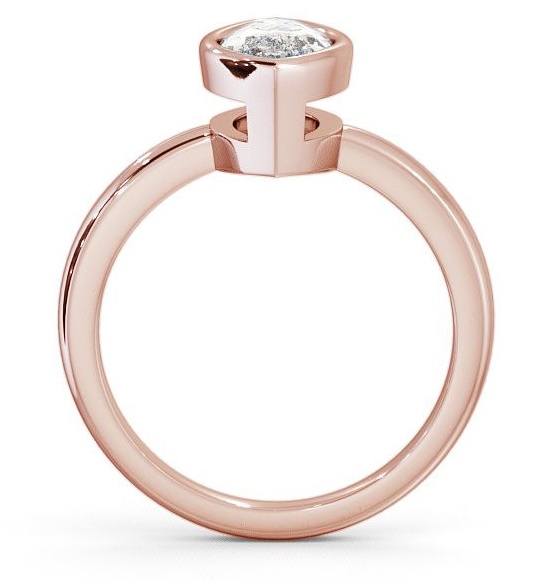 Marquise Diamond Open Bezel Engagement Ring 18K Rose Gold Solitaire ENMA4_RG_THUMB1 