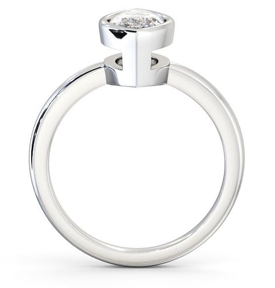 Marquise Diamond Open Bezel Engagement Ring 18K White Gold Solitaire ENMA4_WG_THUMB1 