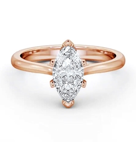 Marquise Diamond 6 Prong Engagement Ring 18K Rose Gold Solitaire ENMA5_RG_THUMB2 