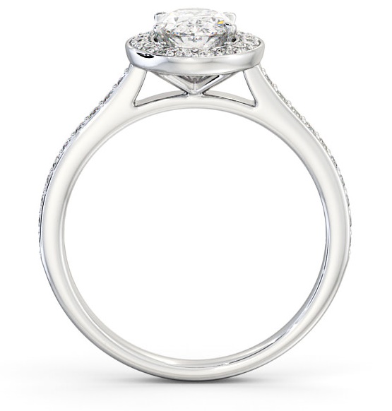 Halo Oval Diamond Traditional Engagement Ring Platinum ENOV14_WG_THUMB1 