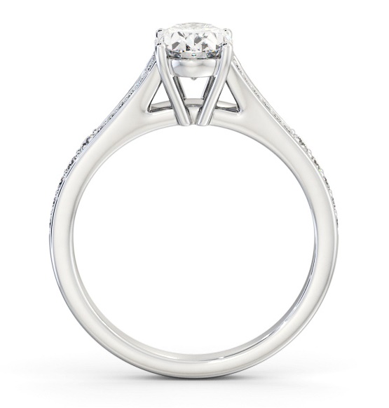 Oval Diamond Split Channel Engagement Ring 18K White Gold Solitaire with Channel Set Side Stones ENOV28S_WG_THUMB1 