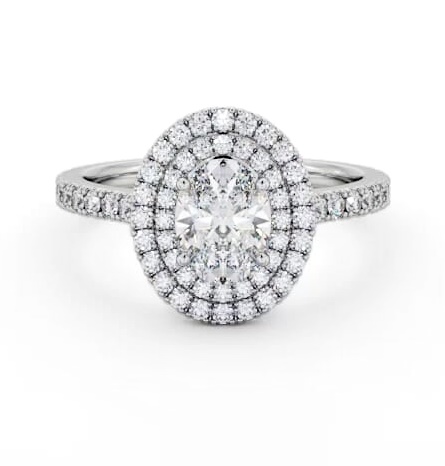 Double Halo Oval Diamond Engagement Ring Palladium ENOV35_WG_THUMB2 