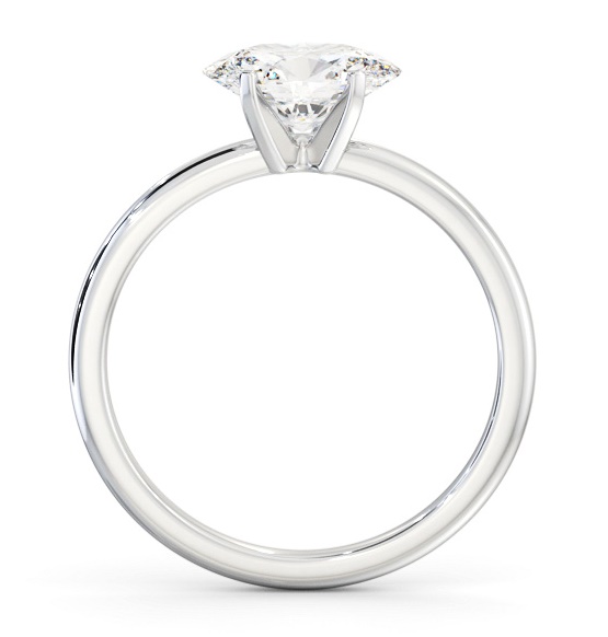Oval Diamond East To West Style Ring 18K White Gold Solitaire ENOV38_WG_THUMB1 