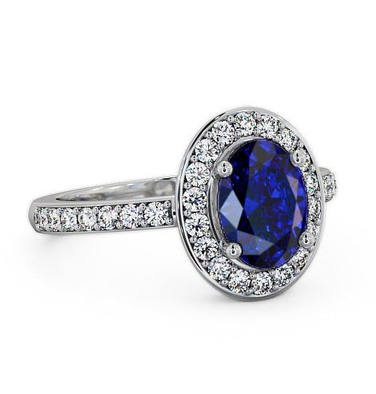 Halo Blue Sapphire and Diamond 2.03ct Ring 18K White Gold ENOV8GEM_WG_BS_THUMB2 