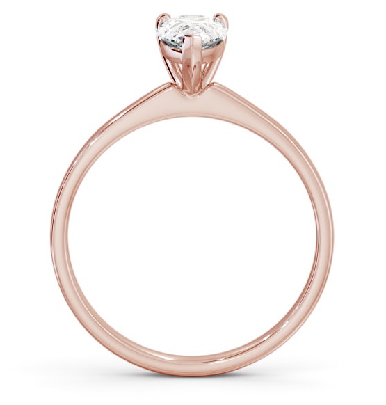 Pear Diamond Classic 3 Prong Engagement Ring 9K Rose Gold Solitaire ENPE13_RG_THUMB1