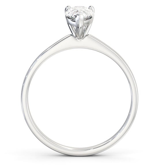 Pear Diamond Classic 3 Prong Engagement Ring Platinum Solitaire ENPE13_WG_THUMB1