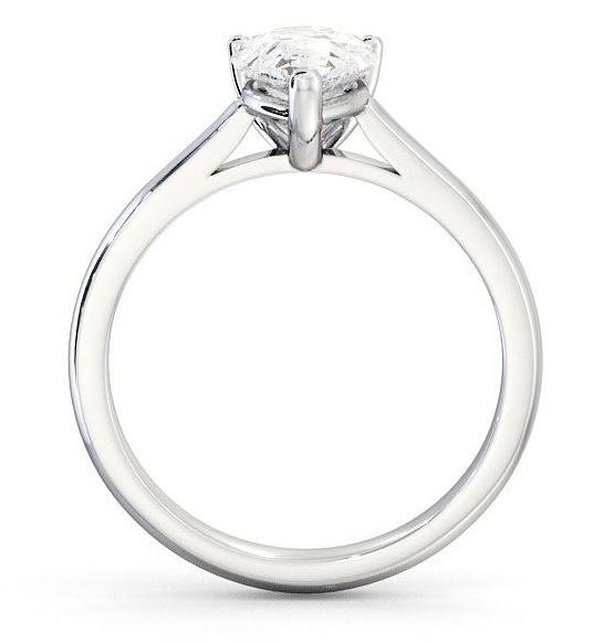 Pear Diamond Classic Engagement Ring Platinum Solitaire ENPE2_WG_THUMB1