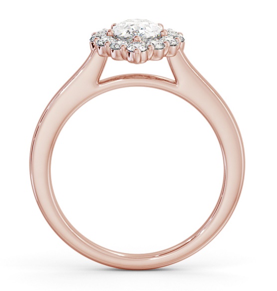 Halo Pear Diamond Elegant Style Engagement Ring 18K Rose Gold ENPE33_RG_THUMB1 