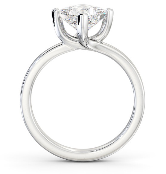 Princess Diamond Rotated Head Engagement Ring Palladium Solitaire ENPR11_WG_THUMB1 