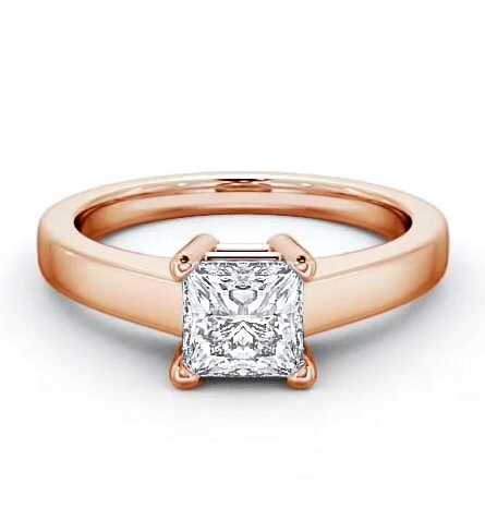 Princess Diamond Classic Engagement Ring 18K Rose Gold Solitaire ENPR12_RG_THUMB2 