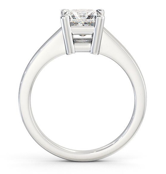 Princess Diamond Classic Engagement Ring 9K White Gold Solitaire ENPR12_WG_THUMB1