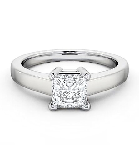 Princess Diamond Classic Engagement Ring Palladium Solitaire ENPR12_WG_THUMB1