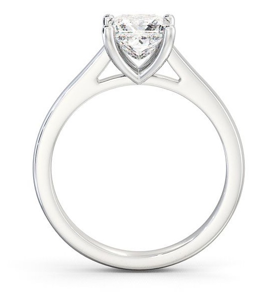 Princess Diamond Traditional Engagement Ring 9K White Gold Solitaire ENPR14_WG_THUMB1