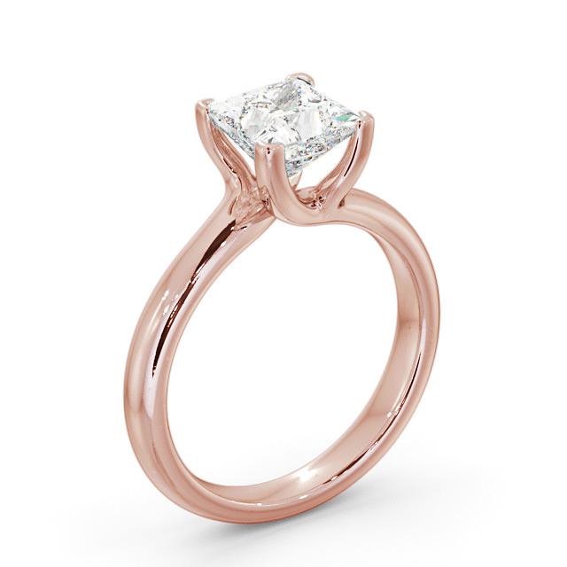 Princess Diamond Engagement Ring 9K Rose Gold Solitaire - Tayah ENPR16_RG_HAND