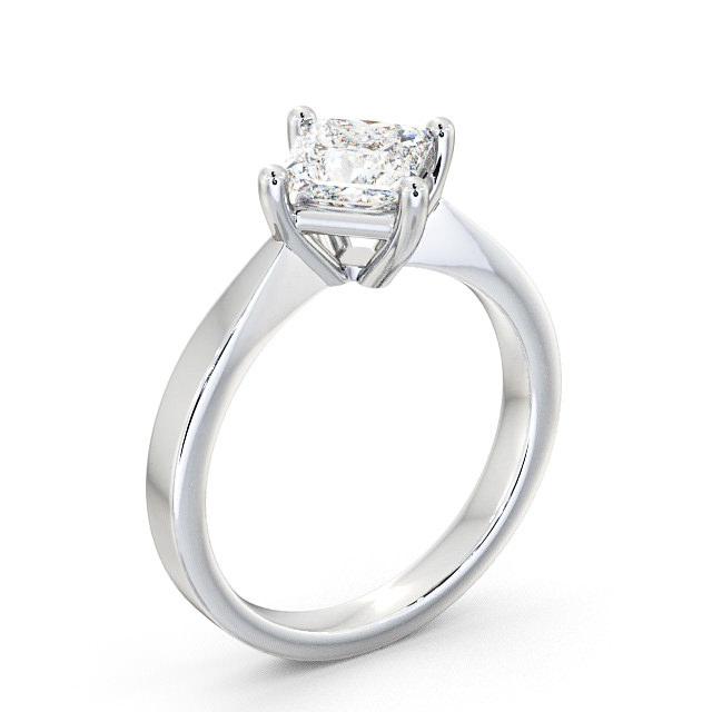 Princess Diamond Engagement Ring 9K White Gold Solitaire- Lilo ENPR1_WG_HAND