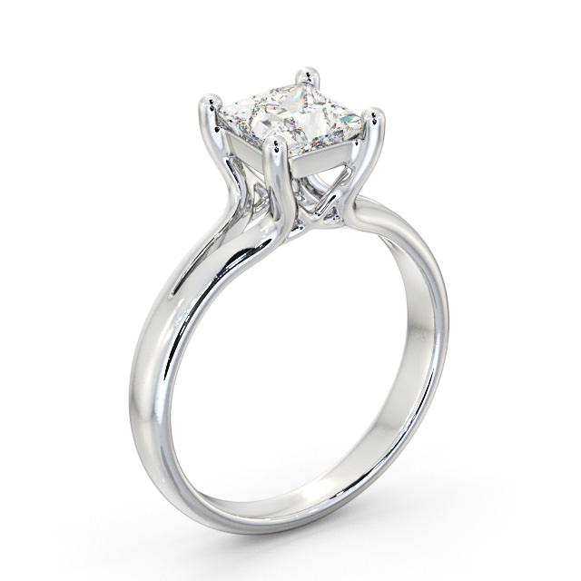 Princess Diamond Engagement Ring 9K White Gold Solitaire - Hollie ENPR24_WG_HAND