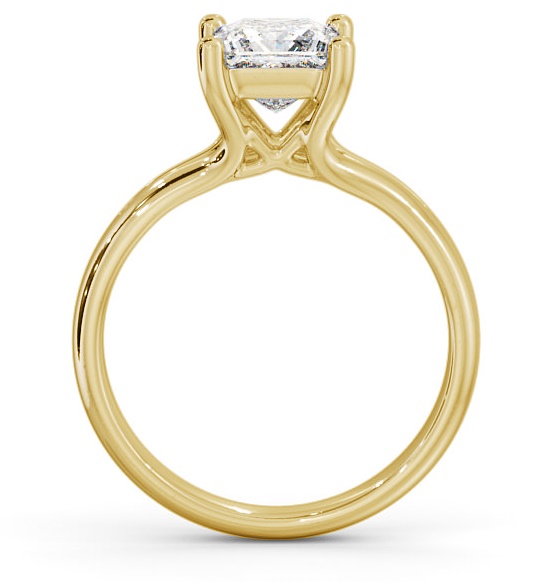 Princess Diamond Split Band Engagement Ring 9K Yellow Gold Solitaire ENPR24_YG_THUMB1