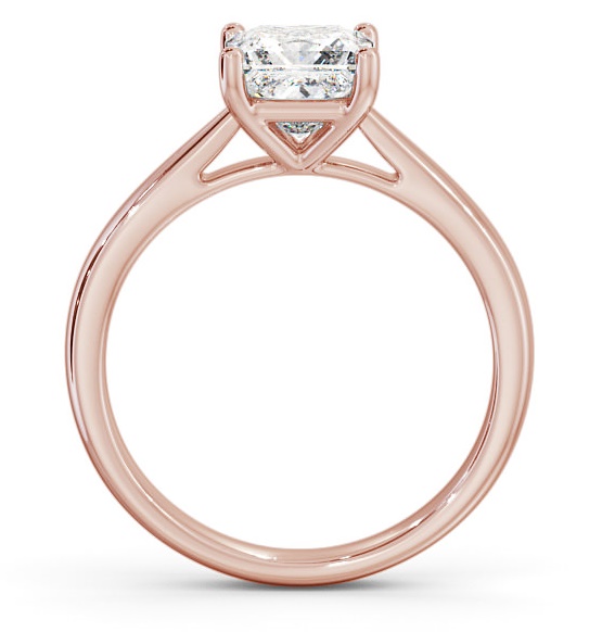 Princess Diamond Classic Engagement Ring 9K Rose Gold Solitaire ENPR2_RG_THUMB1
