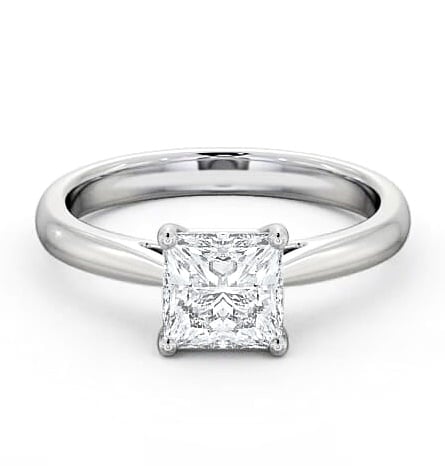 Princess Diamond Classic Engagement Ring Platinum Solitaire ENPR2_WG_THUMB2 