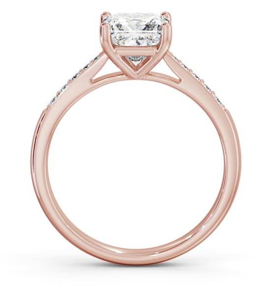 Princess Diamond Traditional 4 Prong Ring 18K Rose Gold Solitaire ENPR2S_RG_THUMB1 