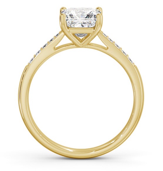 Princess Diamond Traditional 4 Prong Ring 18K Yellow Gold Solitaire ENPR2S_YG_THUMB1 