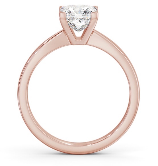 Princess Diamond Elegant Style Engagement Ring 18K Rose Gold Solitaire ENPR31_RG_THUMB1