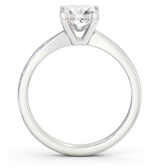Princess Diamond Elegant Style Engagement Ring 9K White Gold Solitaire ENPR31_WG_THUMB1