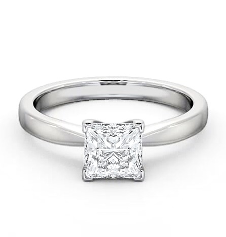 Princess Diamond Elegant Style Ring 18K White Gold Solitaire ENPR31_WG_THUMB2 