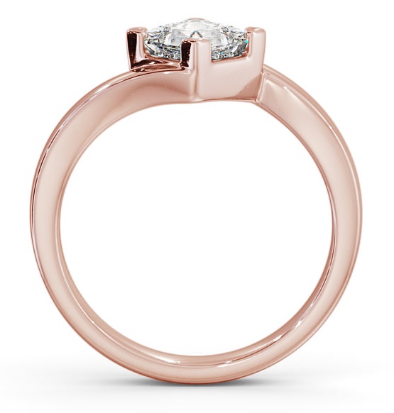 Princess Diamond Rotated Head Engagement Ring 18K Rose Gold Solitaire ENPR33_RG_THUMB1