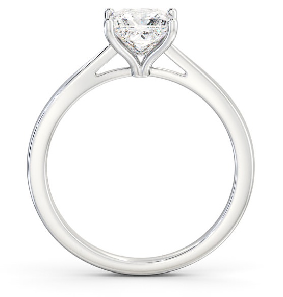 Princess Diamond Tulip Setting Style Engagement Ring Platinum Solitaire ENPR39_WG_THUMB1