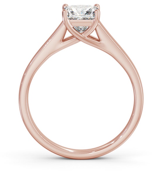 Princess Diamond Trellis Design Engagement Ring 18K Rose Gold Solitaire ENPR42_RG_THUMB1