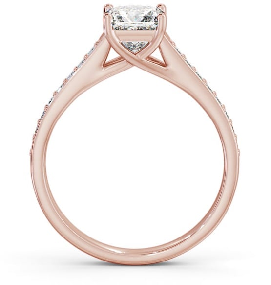 Princess Diamond 4 Prong Engagement Ring 9K Rose Gold Solitaire ENPR42S_RG_THUMB1 
