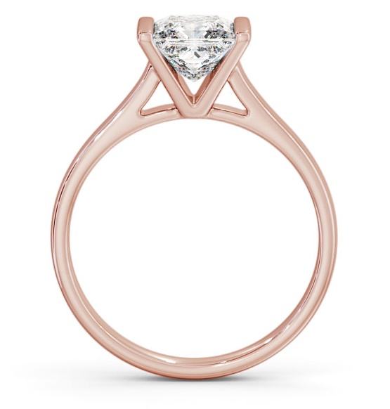 Princess Diamond Tension Set Engagement Ring 18K Rose Gold Solitaire ENPR48_RG_THUMB1