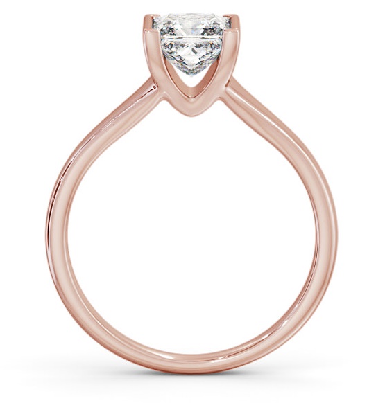 Princess Diamond Tension Set Engagement Ring 18K Rose Gold Solitaire ENPR49_RG_THUMB1 