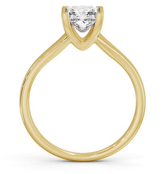Princess Diamond Tension Set Engagement Ring 9K Yellow Gold Solitaire ENPR49_YG_THUMB1 
