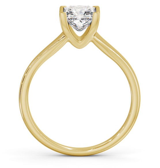 Princess Diamond Tension Set Engagement Ring 18K Yellow Gold Solitaire ENPR49_YG_THUMB1 